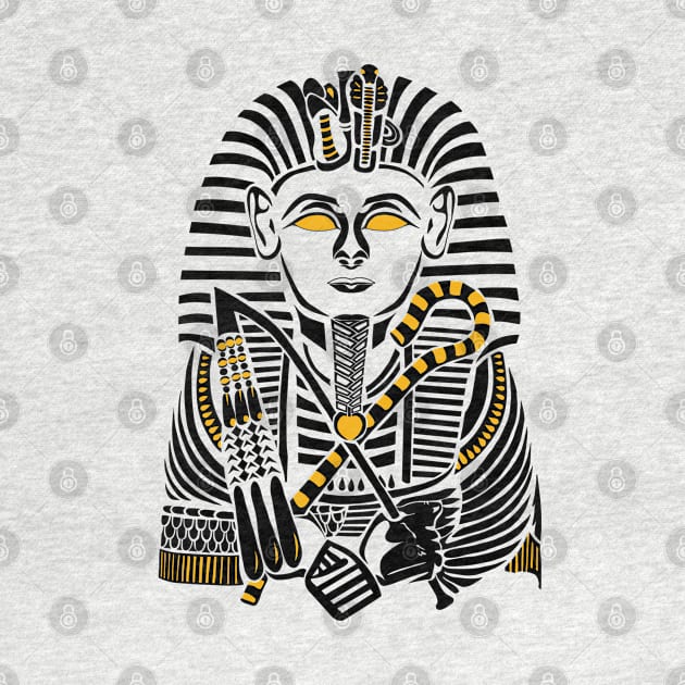 King Tutankhamun Tribal style art by Designs by Darrin